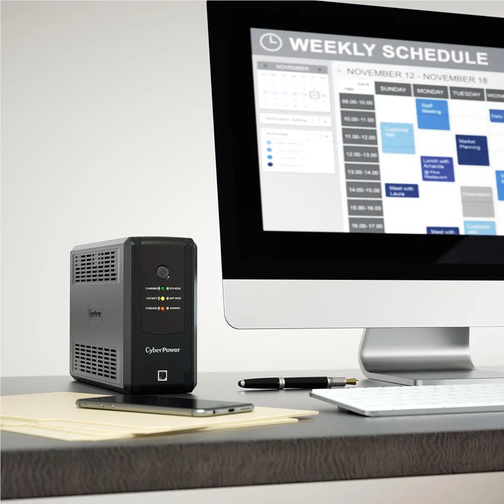 CyberPower UT Series 850VA/425W Backup UPS System