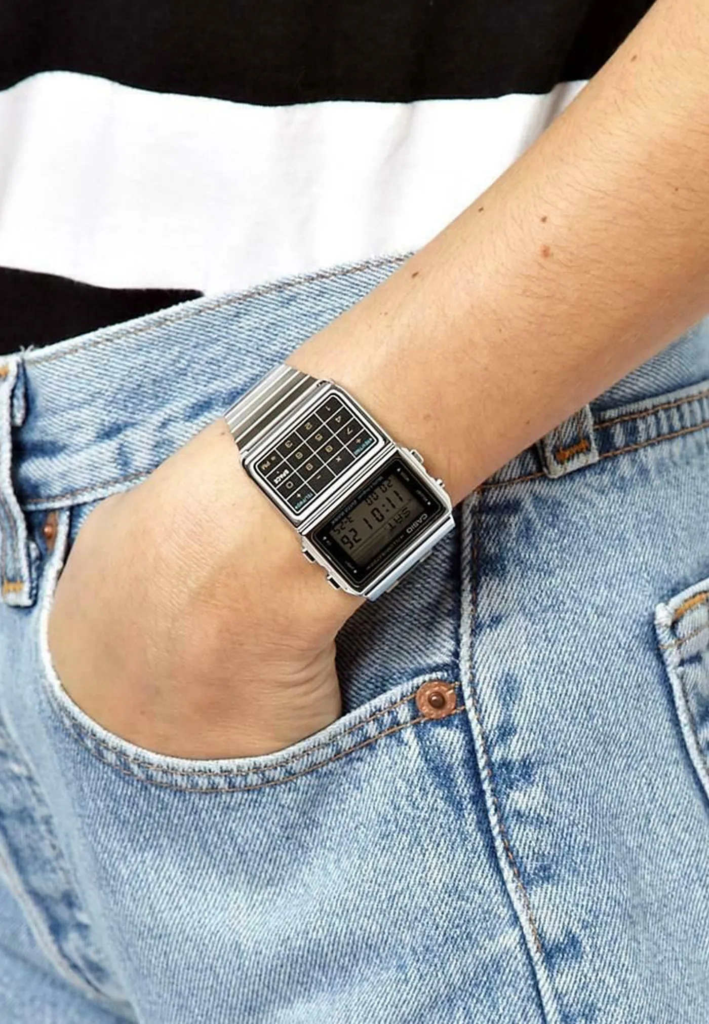 Databank Calculator Watch (DBC611-1D) - Silver