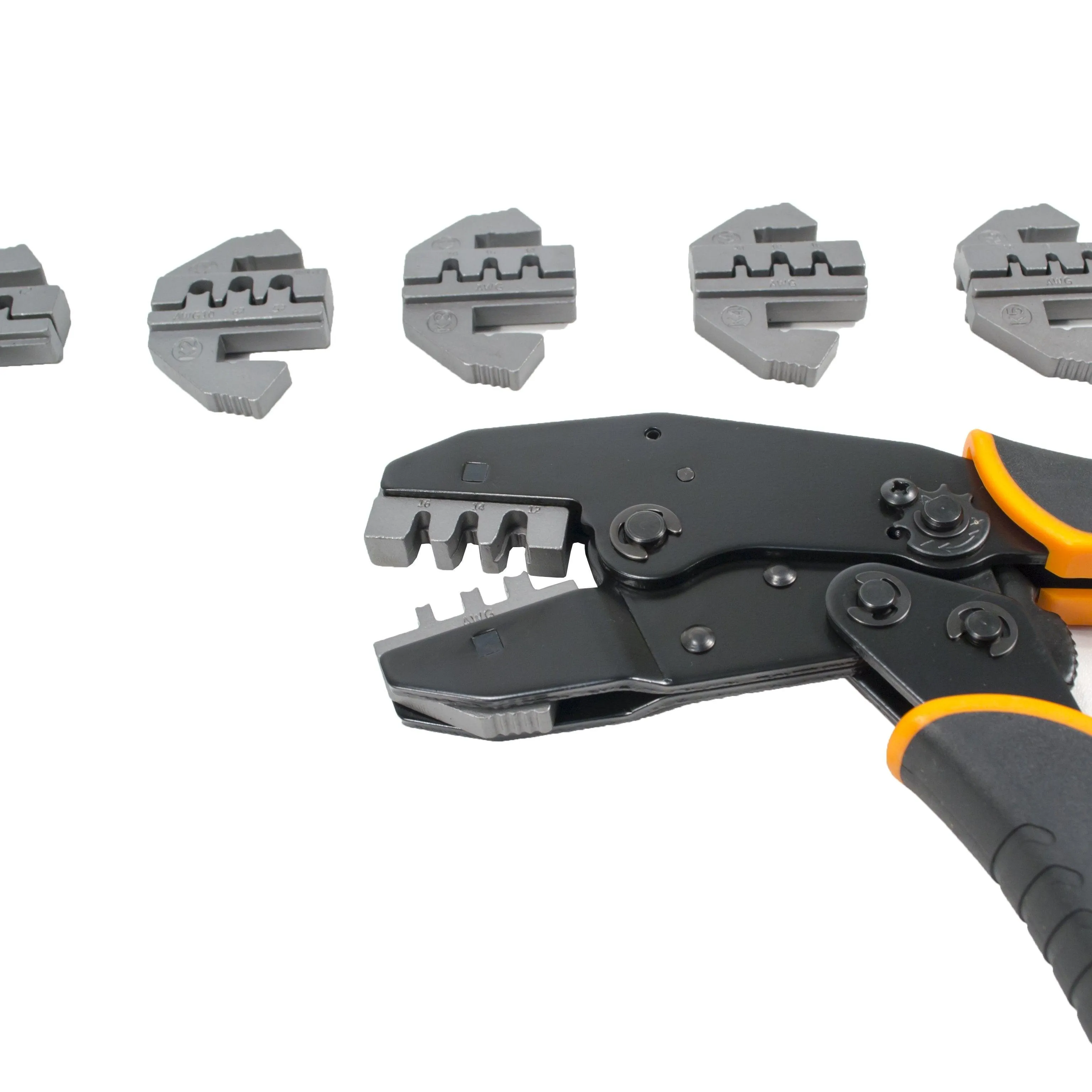 Deutsch Terminal Ratcheting Crimping Tool- Includes 6 Quick Change Dies