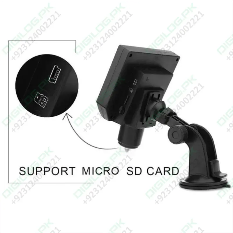Digital Microscope 4.3in Hd Led 3.6mp 1-600x Continuous Magnifier