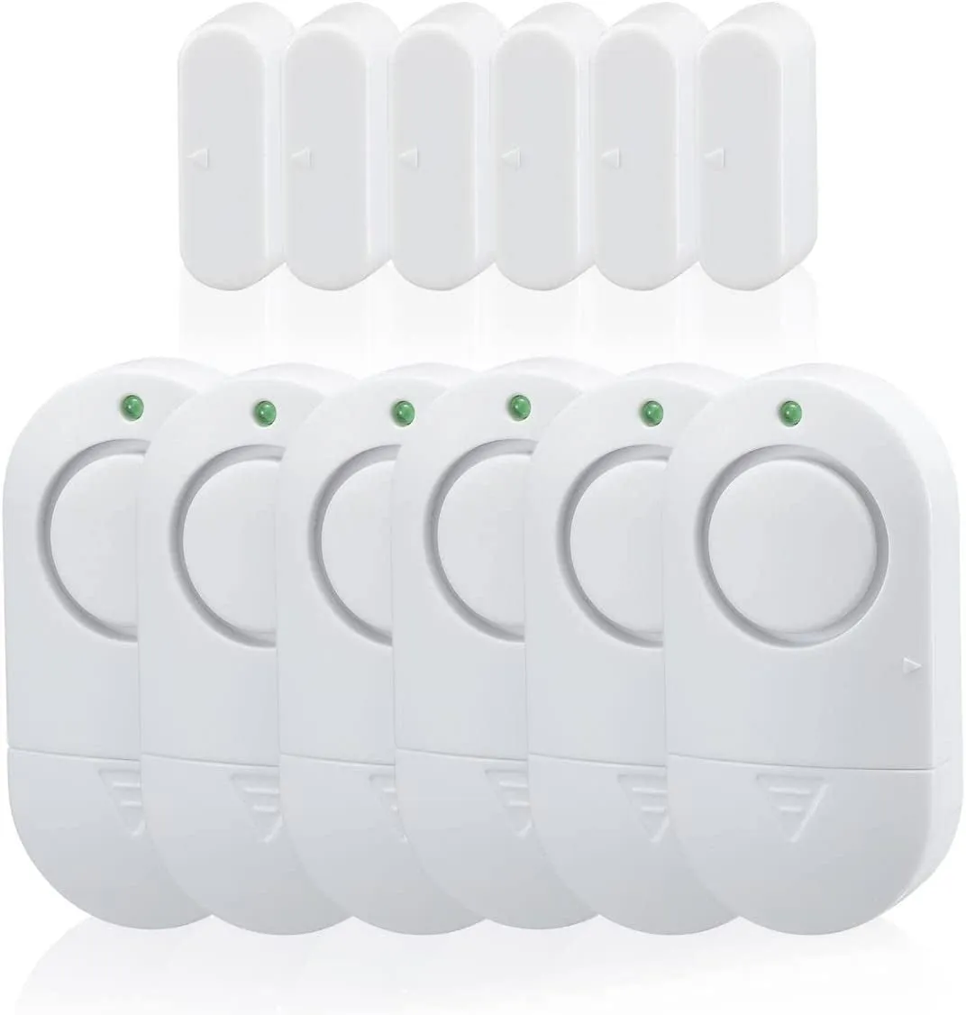 Door Window Alarm, Toeeson 120 DB Window Alarms for Home, White Pool Door Alarms for Kids Safety