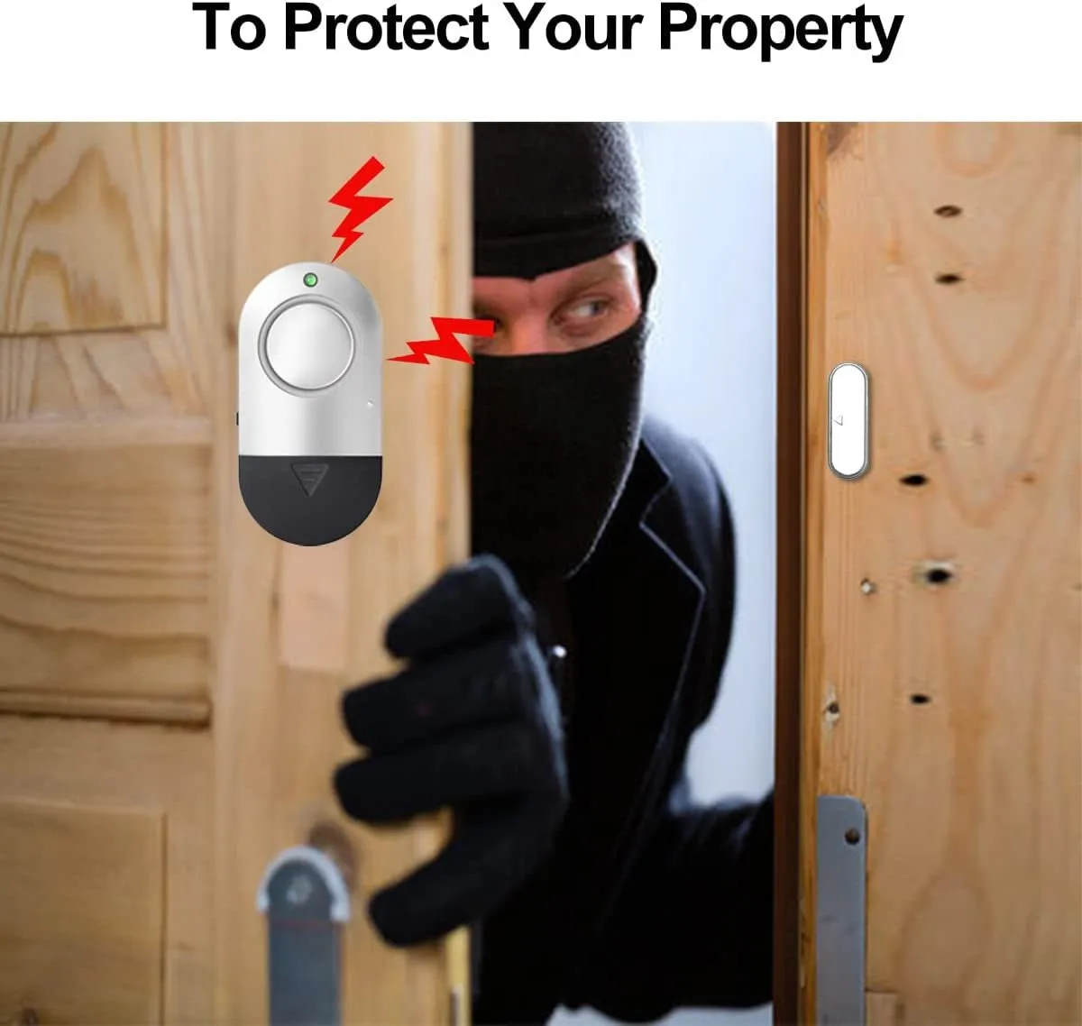 Door Window Alarms, Toeeson 120DB Pool Door Alarms for Kids Safety, Window Alarms for Home