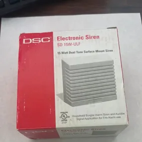 DSC SD15W-ULF Electronic Alarm System Siren