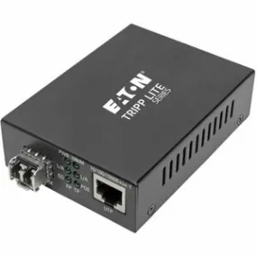 Eaton Tripp Lite Series Gigabit Multimode Fiber to Ethernet Media Converter, POE  - 10/100/1000 LC, 850 nm, 550M (1804.46 ft.)