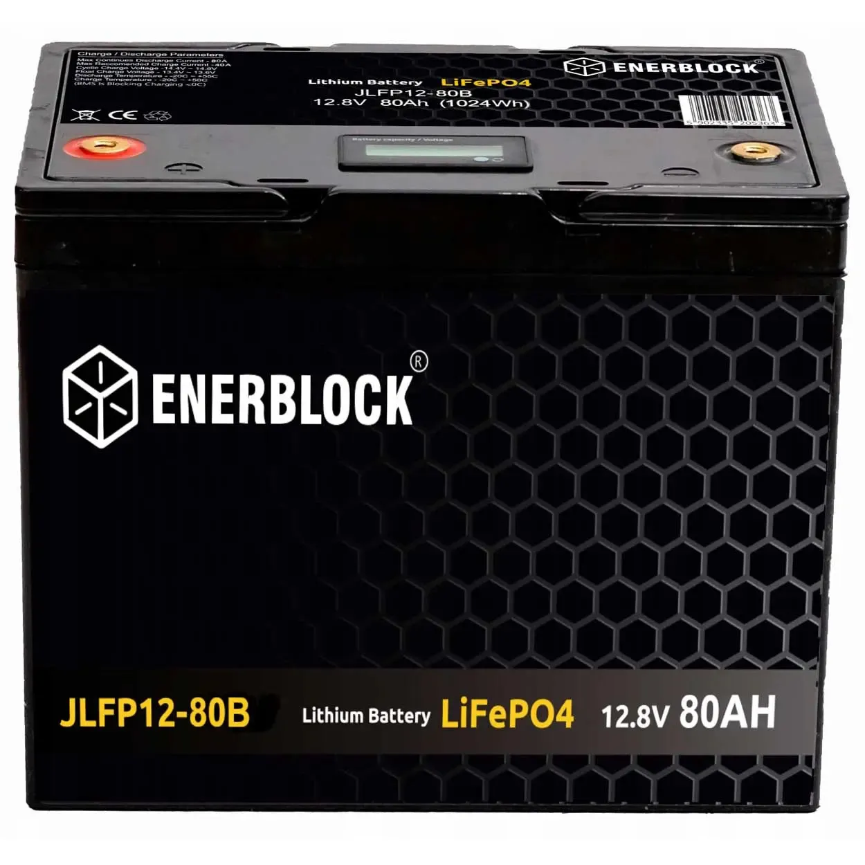 ENERBLOCK lithium battery LiFePO4 LFP 12V 80AH BMS 1024Wh