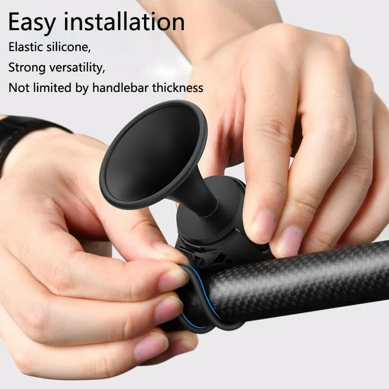 ESLNF Bike Bell Electronic Loud Horn ABS 120db Safety Electric Bell IPX4 Speaker Alarm Ring Bicycle Handlebar Warning Bell