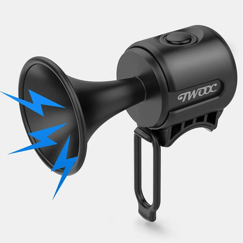 ESLNF Bike Bell Electronic Loud Horn ABS 120db Safety Electric Bell IPX4 Speaker Alarm Ring Bicycle Handlebar Warning Bell