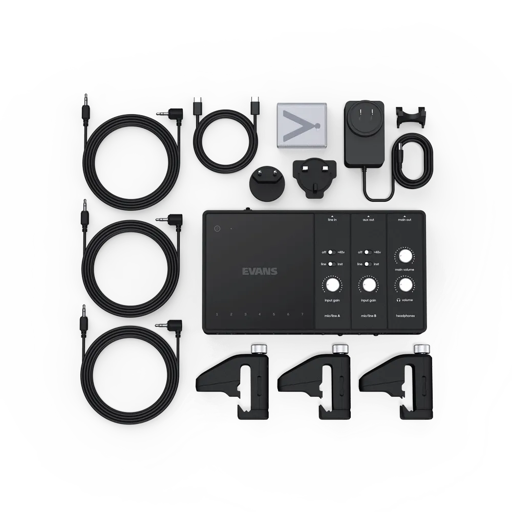 Evans EHSP-1 Hybrid Sensory Percussion Sound System Bundle