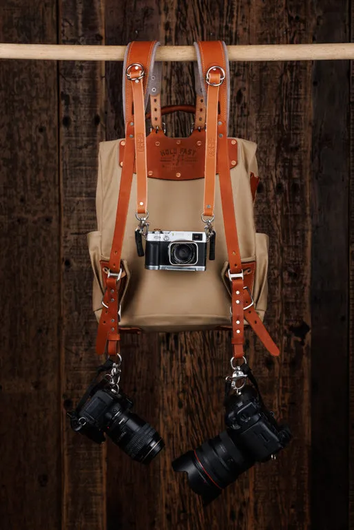 Explorer MoneyMaker Backpack | Canvas and Leather Camera Backpack