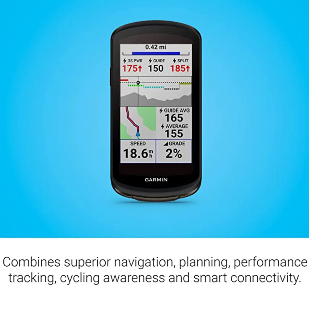 Garmin Black Edge 1040 Solar Charging Capabilities On and Off-Road Spot-On Accuracy Long-Lasting Battery GPS Bike Computer Device Only  - 010-02503-20