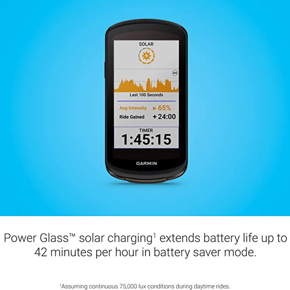 Garmin Black Edge 1040 Solar Charging Capabilities On and Off-Road Spot-On Accuracy Long-Lasting Battery GPS Bike Computer Device Only  - 010-02503-20