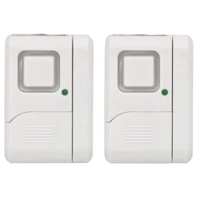 GE Personal Security Window/Door Alarm, 2-Pack, DIY Home Protection, Burglar Alert, Wireless Alarm, Off/Chime/Alarm, Easy Installation, Ideal for Home