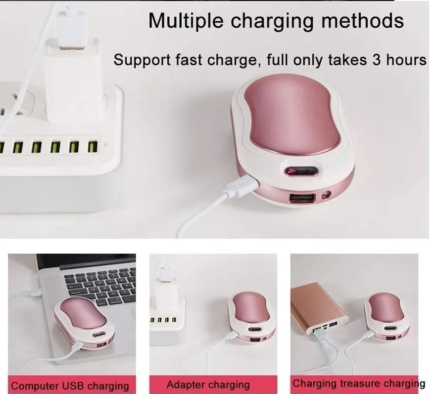 Hand Mini Pocket LED USB Rechargeable Heater With Mobile Power