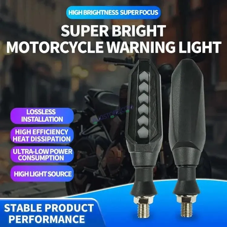 HJG Indicator Round Waterproof Flexible Blinker Bright LED Indicators Universal For All Bike Models Motorcycle Turn Signal Lights HJG Indicator with DRL 231114