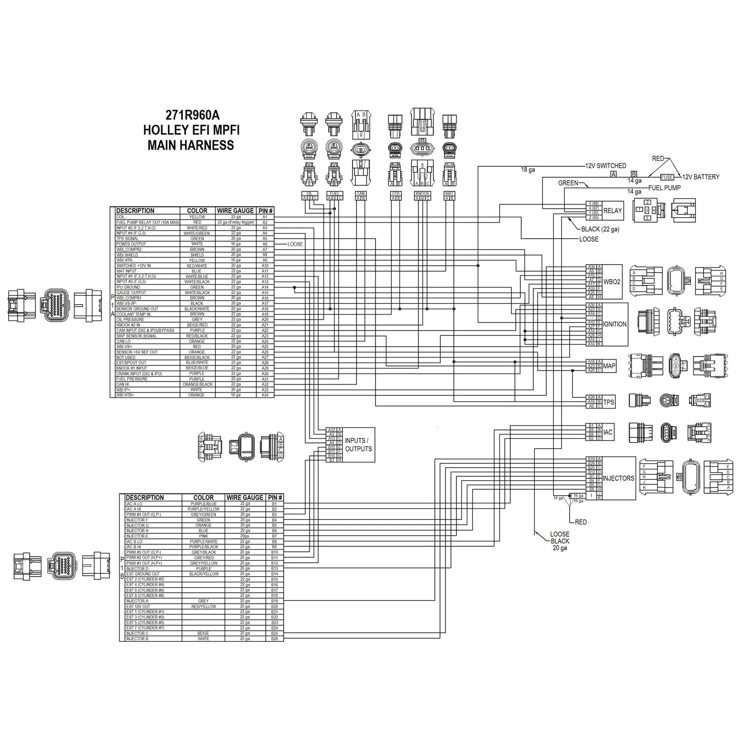Holley EFI ECU & Harness MPFI Kit