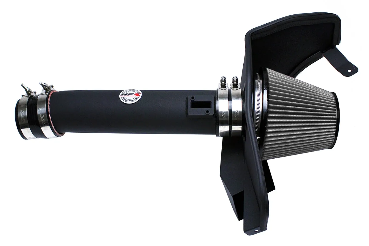 HPS Black Shortram Air Intake   Heat Shield for 2011-2014 Ford Mustang 3.7L V6