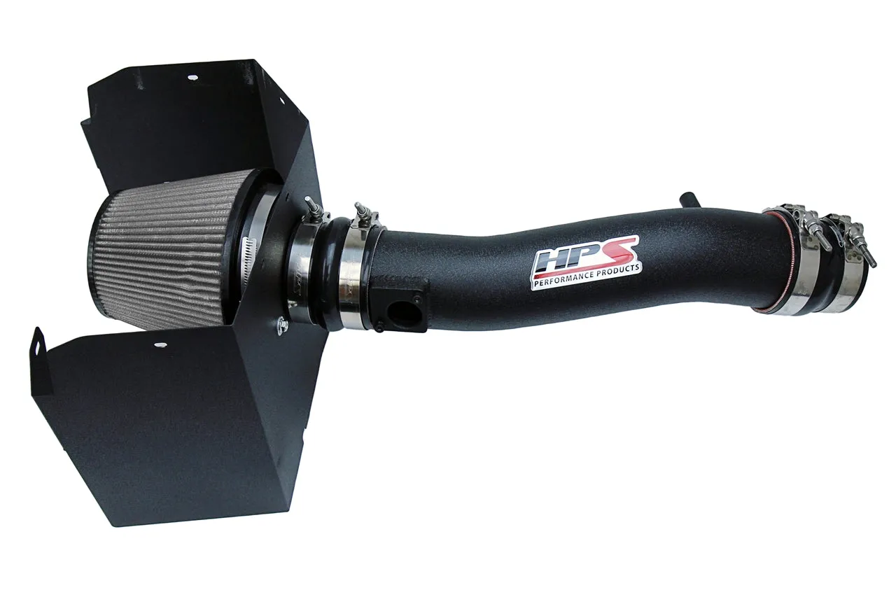 HPS Black Shortram Air Intake   Heat Shield for 2016-2022 Toyota Tacoma 3.5L V6