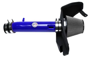 HPS Blue Shortram Air Intake   Heat Shield for 2011-2014 Ford Mustang 3.7L V6