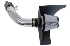 HPS Polish Shortram Air Intake   Heat Shield for 2015-2017 Ford Mustang 3.7L V6