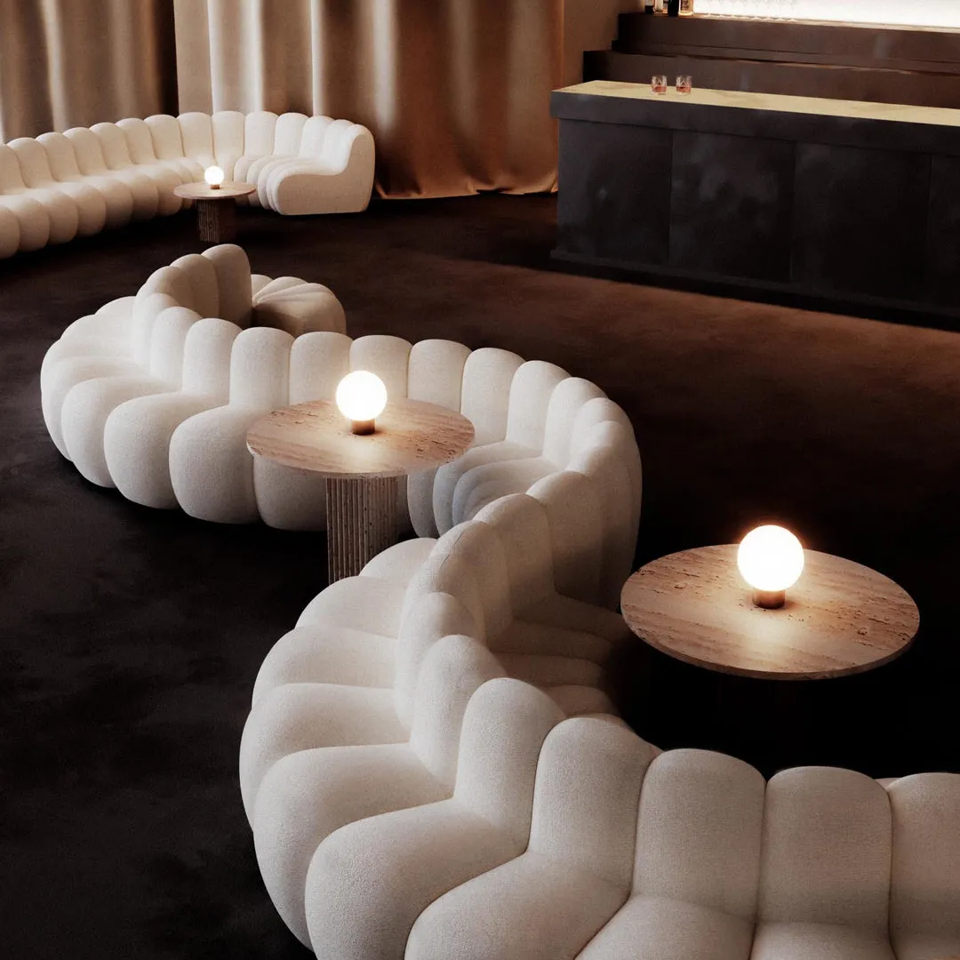 Jagger Dining Modular Sofa w/ Side Upholstery Cover - Segments
