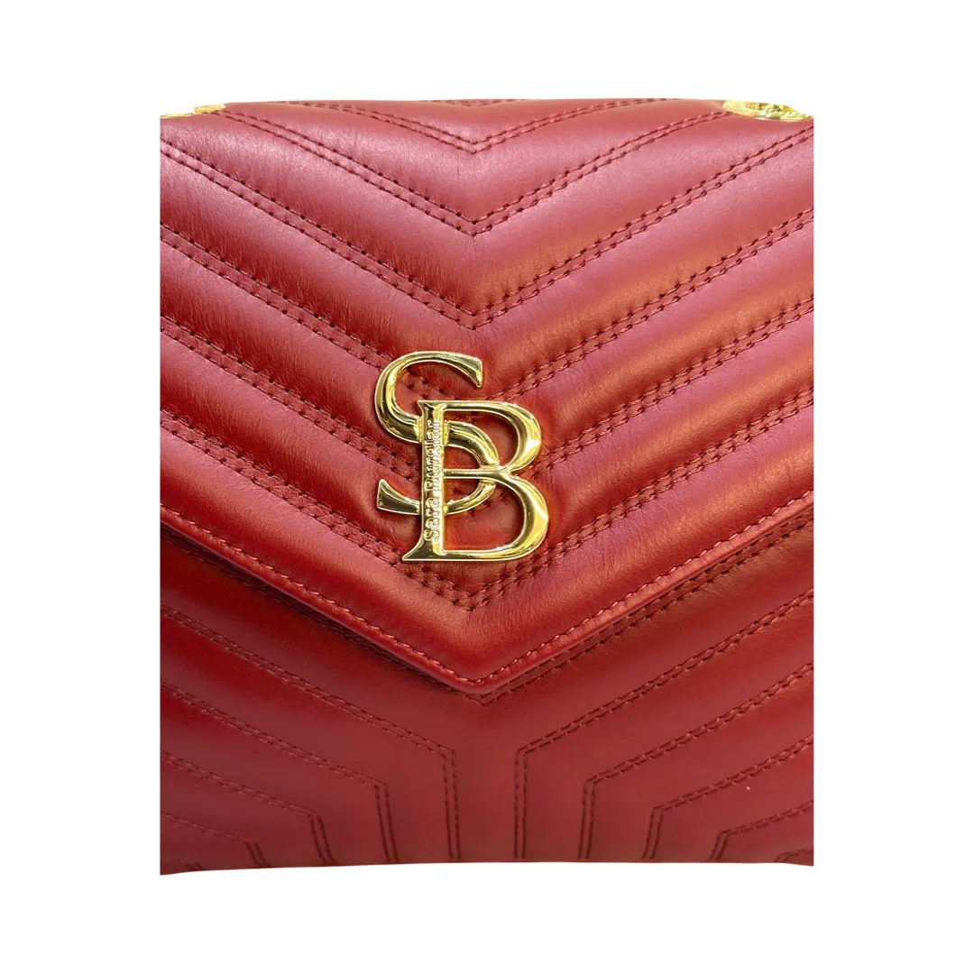Large Sara Burglar Leather Crossbody Bag