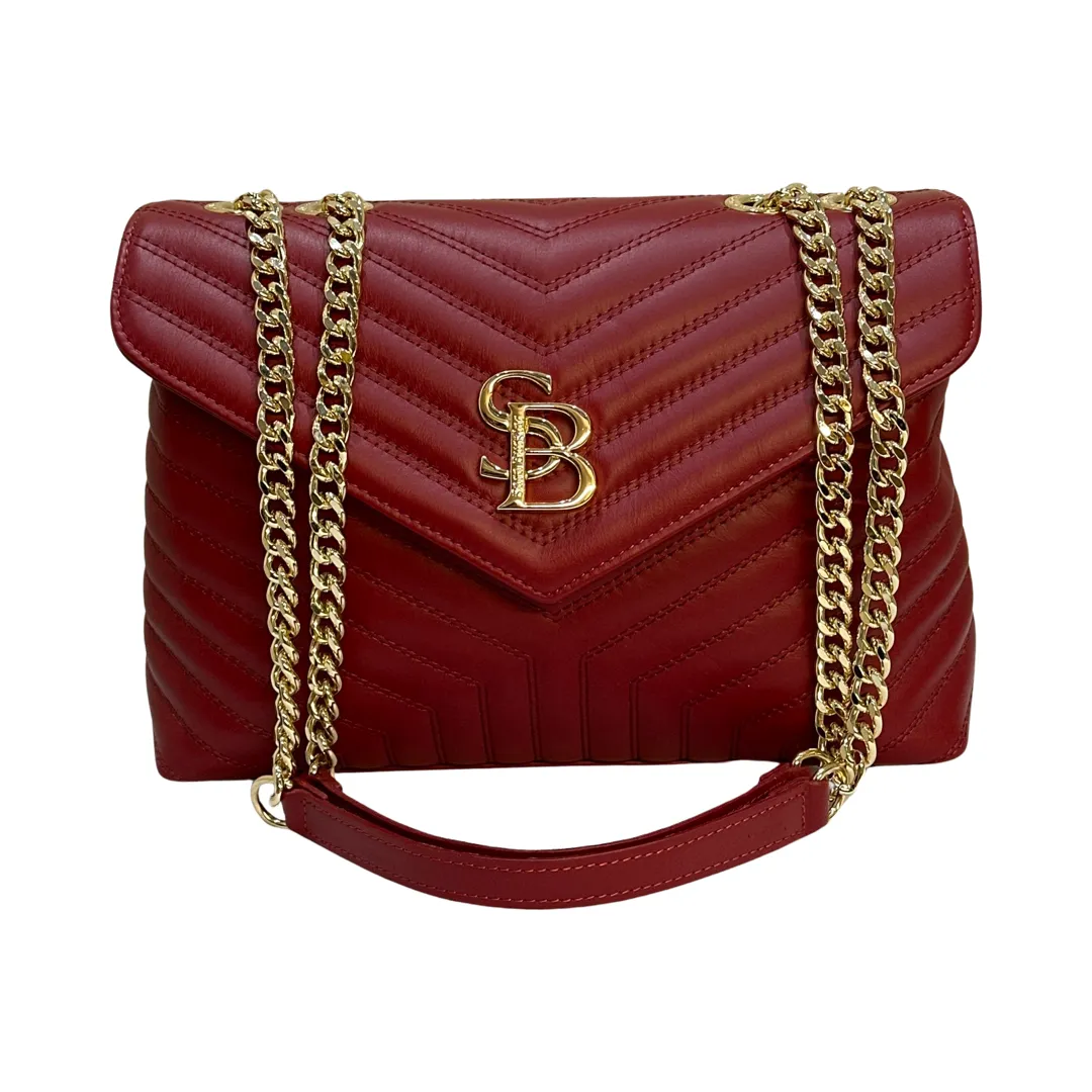 Large Sara Burglar Leather Crossbody Bag