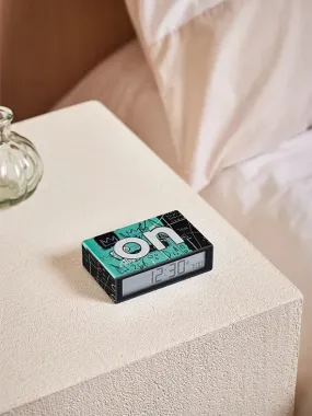 Lexon x Jean-Michel Basquiat Flip  Alarm Clock - Green