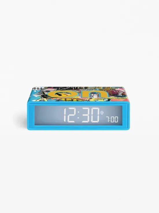 Lexon x Jean-Michel Basquiat Flip  Alarm Clock - Skull