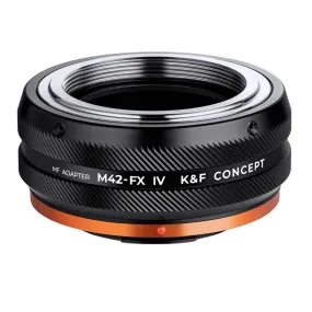 M42 Series Lens to Fuji X Series Mount Camera M42-FX IV PRO High Precision K&F Concept Lens Mount Adapter