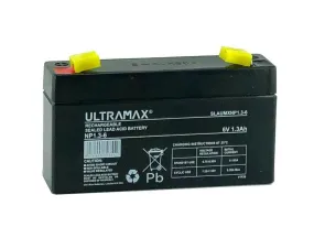 Maplin Plus NP1.3-6 6V 1.3AH 20HR (AS 1.2AH) Sealed Lead Acid Rechargeable Battery