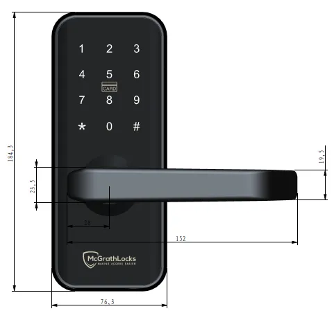 MCGRATH DISABILITY DIGITAL DOOR LOCK - MLDDDL