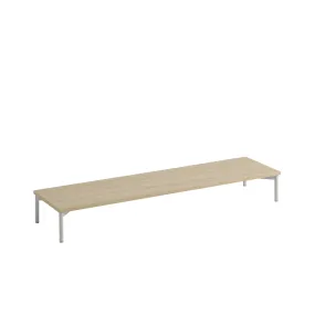 muuto | stacked storage system | podium with tube base 131cm | oak   grey