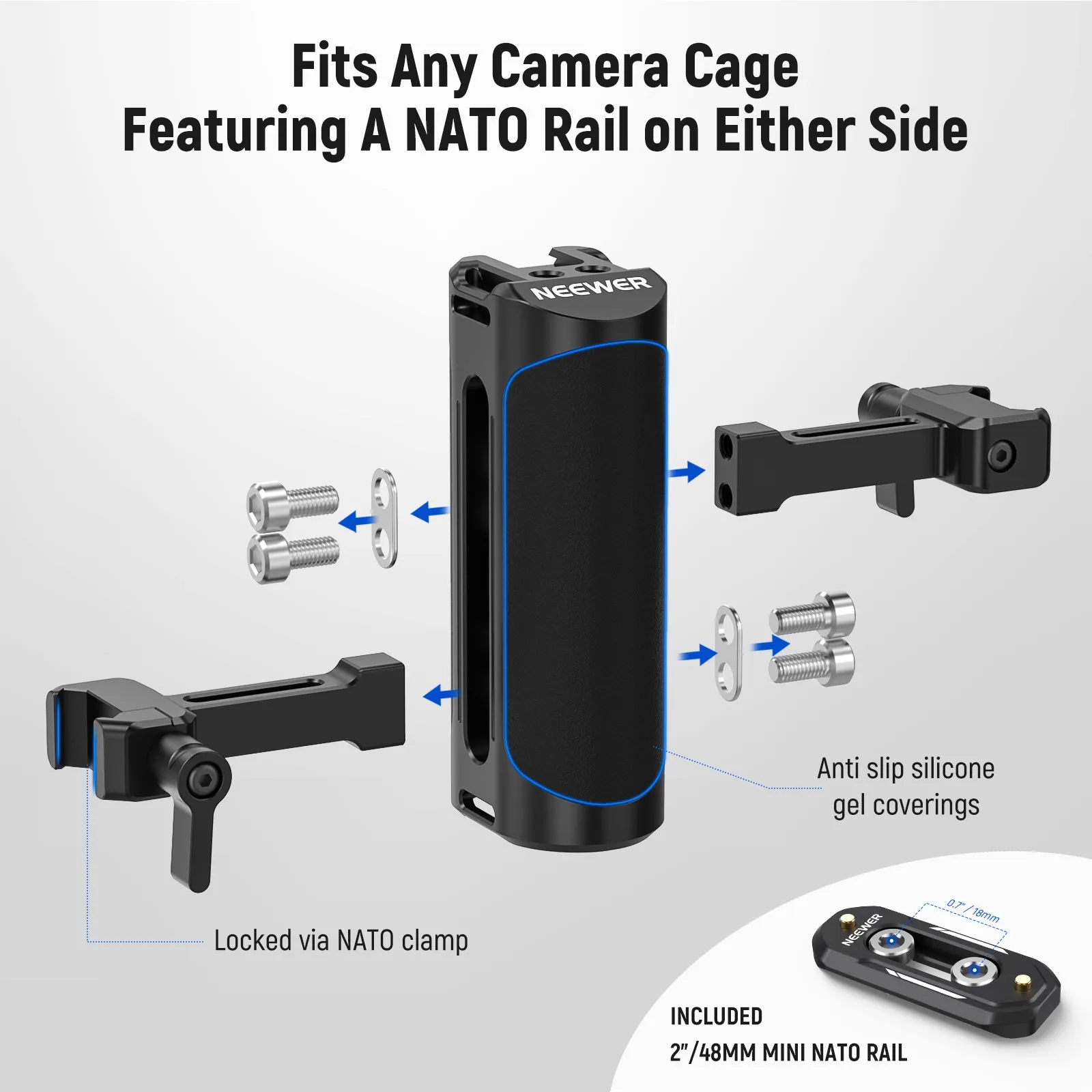 NEEWER CA017H NATO Side Handle Grip