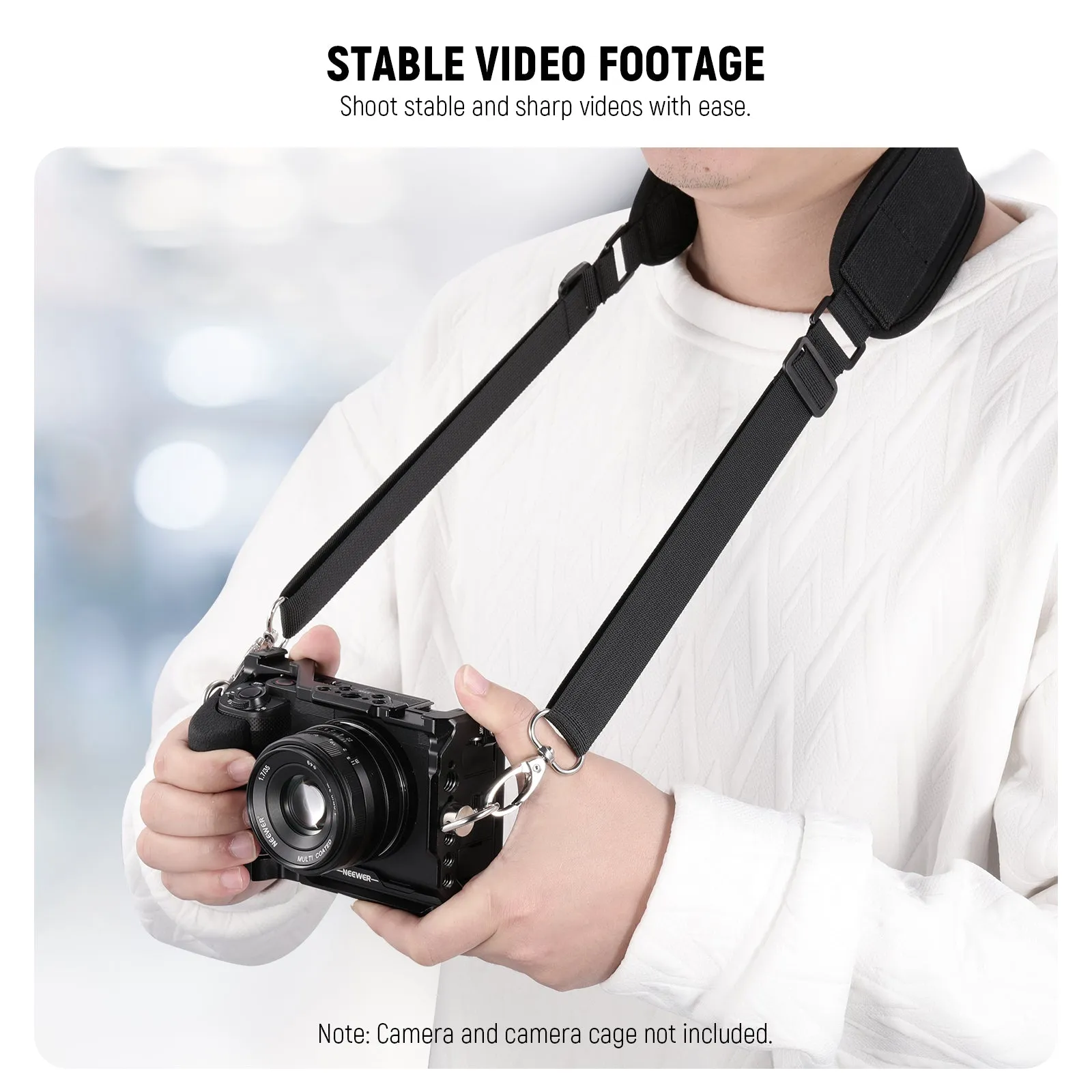 NEEWER CA070 Camera Cage Strap with Two D Rings