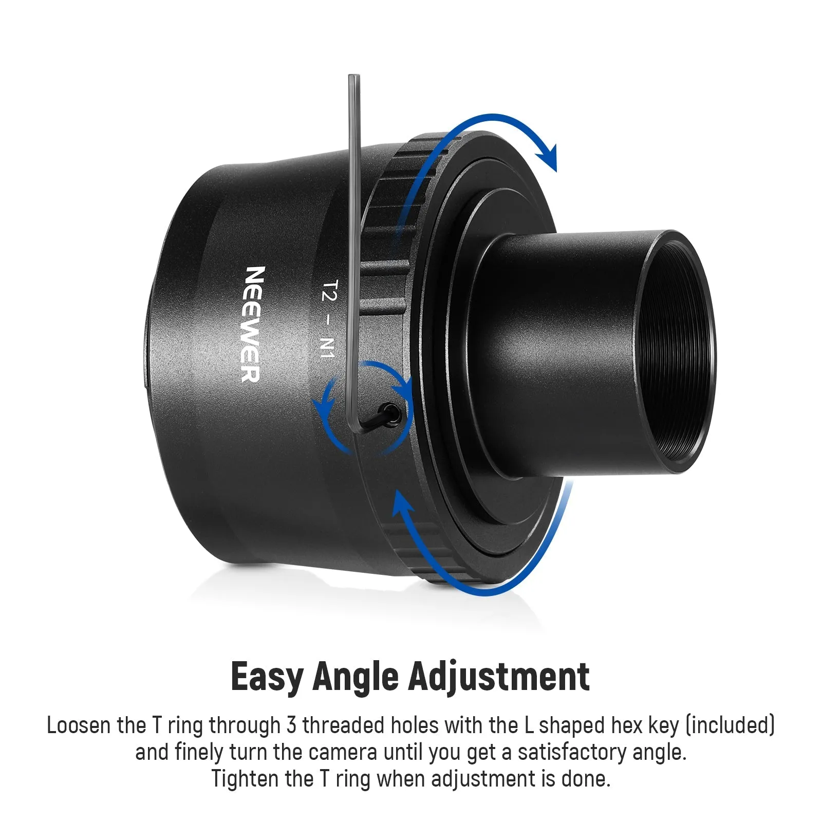 NEEWER LS-T10 T Ring Adapter Set for Nikon 1 Series Mirrorless Cameras