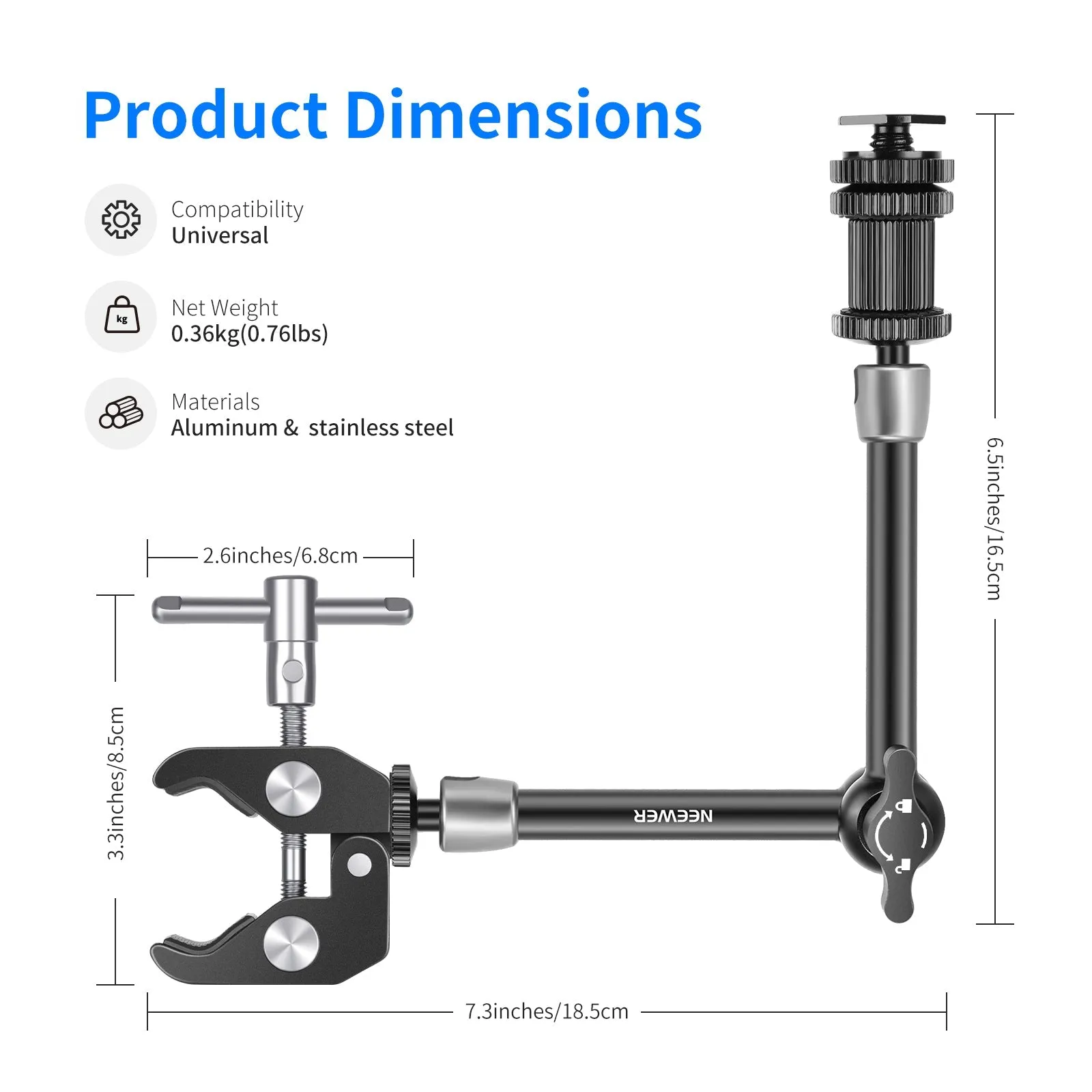 NEEWER ST20 Articulating Magic Arm