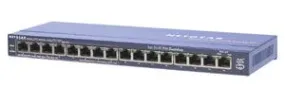 NETGEAR FS116PNA ProSafe FS116P Ethernet Switch 16-PRT 10/100 8-PRT POE