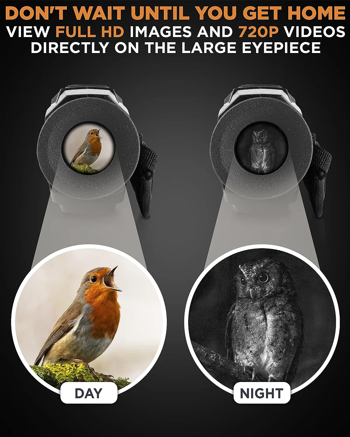 NIGHT VISION IR DIGITAL MONOCULAR with 8x Magnification