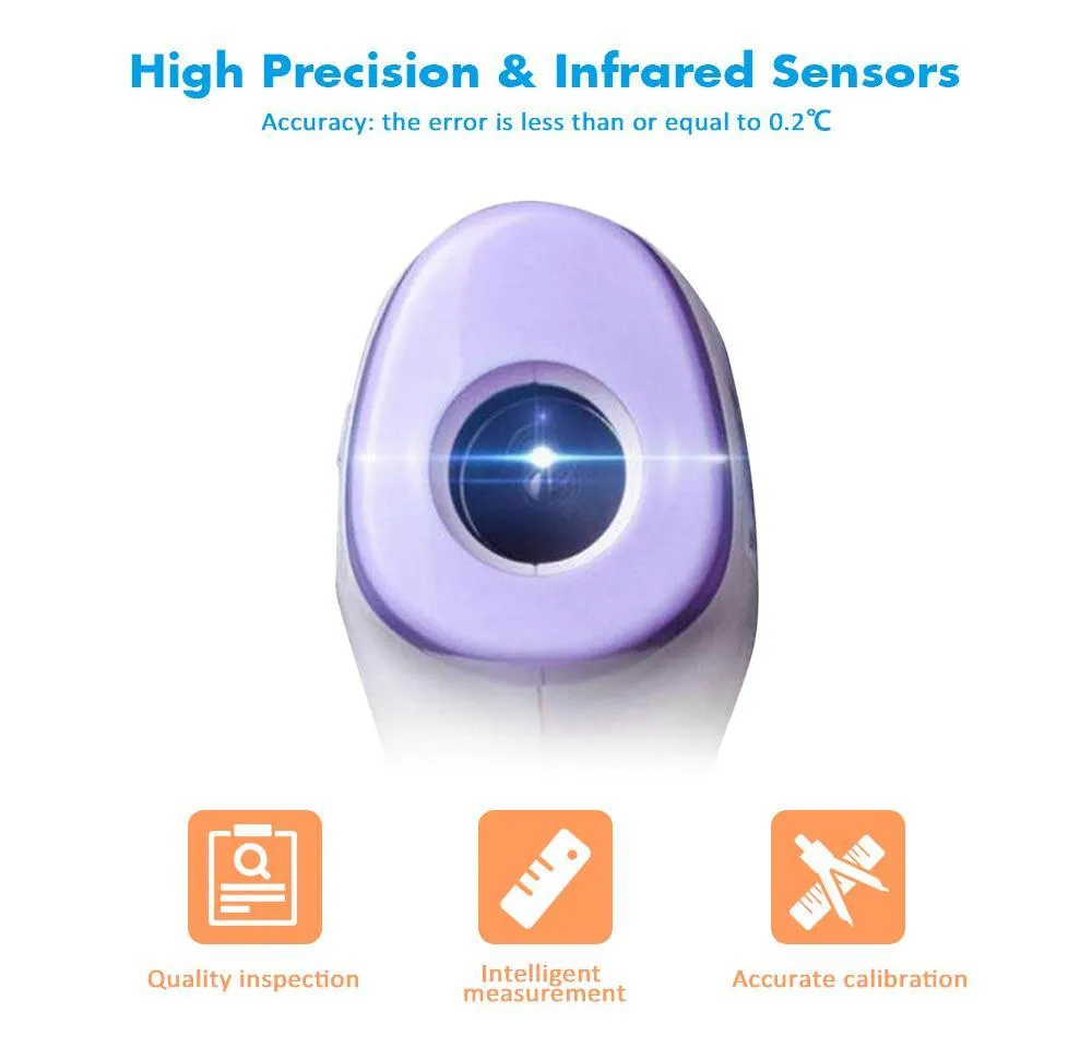 Non-Contact Electronic Forehead Thermometer Multifunctional Infrared Body and Object