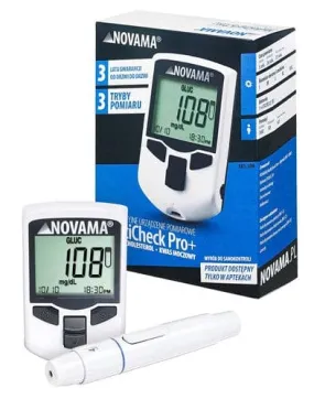 NOVAMA MultiCheck Pro  3in1, measuring glucose, cholesterol, uric acid