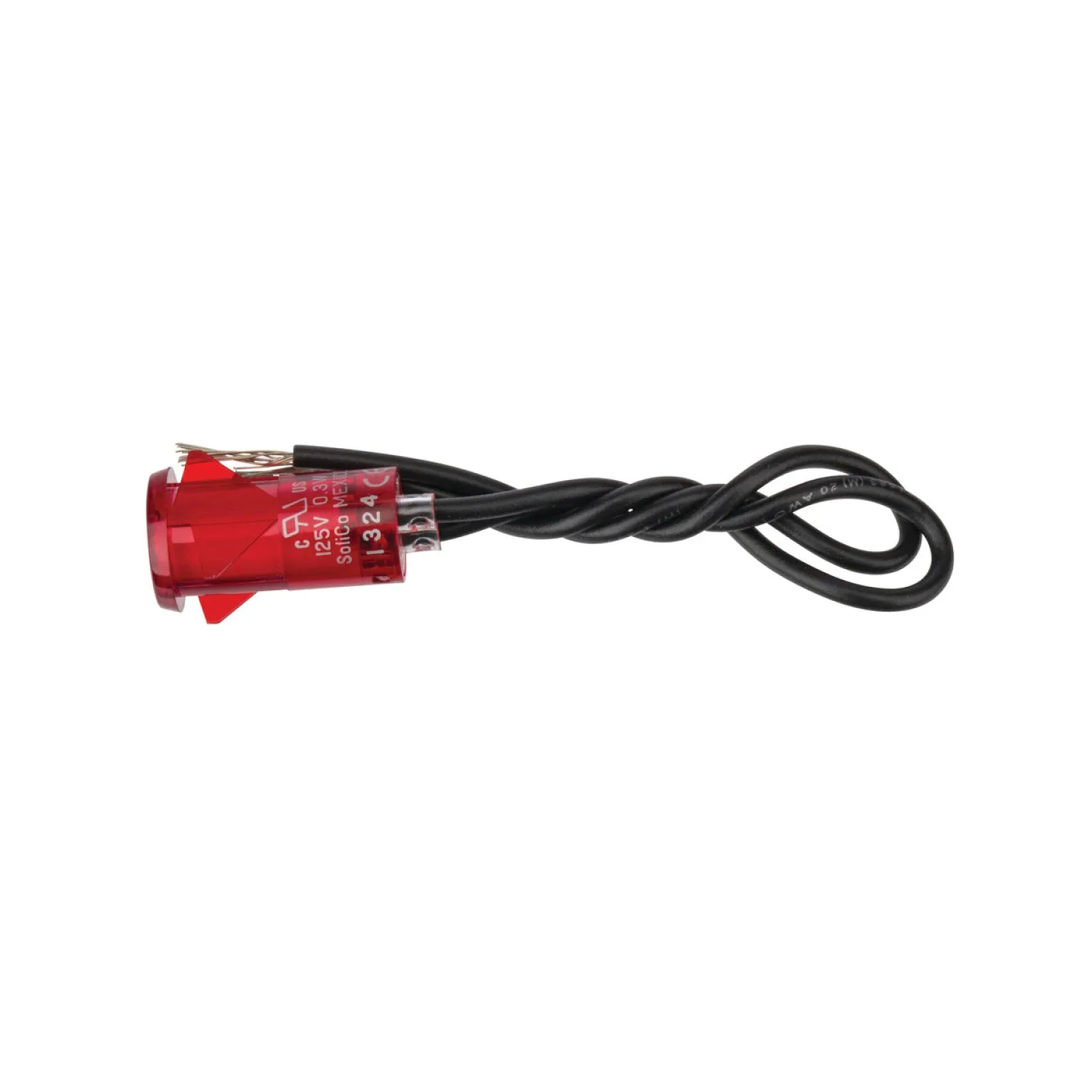 NSI 79800LW Round Indicator Light Red