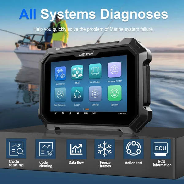OBDStar - D800 - Marine Diagnostic Tool For Jet Ski / Outboard - 1 Year Of Free Updates