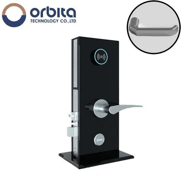Orbita - S3074 - Mortise Hotel Lock - SPLIT Design - RFID - Optional Lever Style - 6 VDC - Optional Finish - Grade 2