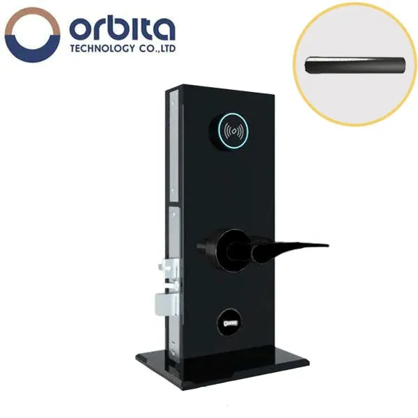 Orbita - S3074 - Mortise Hotel Lock - SPLIT Design - RFID - Optional Lever Style - 6 VDC - Optional Finish - Grade 2