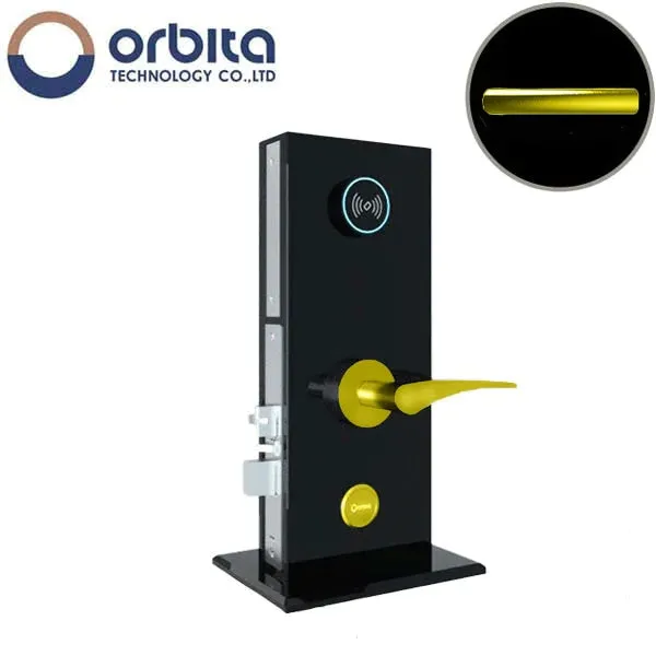Orbita - S3074 - Mortise Hotel Lock - SPLIT Design - RFID - Optional Lever Style - 6 VDC - Optional Finish - Grade 2
