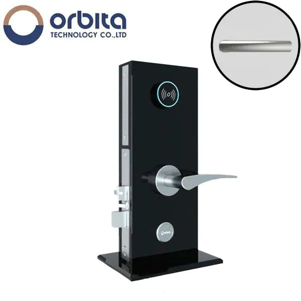 Orbita - S3074 - Mortise Hotel Lock - SPLIT Design - RFID - Optional Lever Style - 6 VDC - Optional Finish - Grade 2