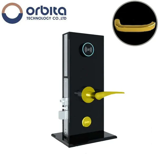Orbita - S3074 - Mortise Hotel Lock - SPLIT Design - RFID - Optional Lever Style - 6 VDC - Optional Finish - Grade 2