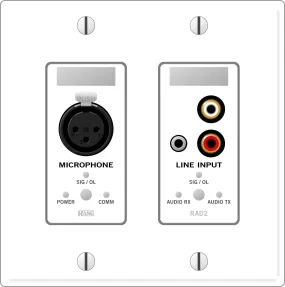 Rane RAD2 1 XLR Mic In   Mono RCA/3.5 MM Line In - White