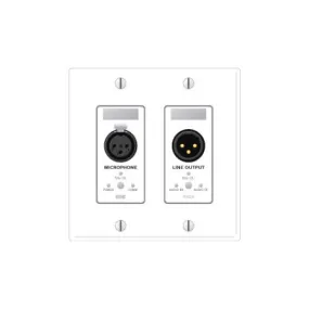 Rane RAD9 Remote Audio Device - XLR Mic In XLR Line Out - White