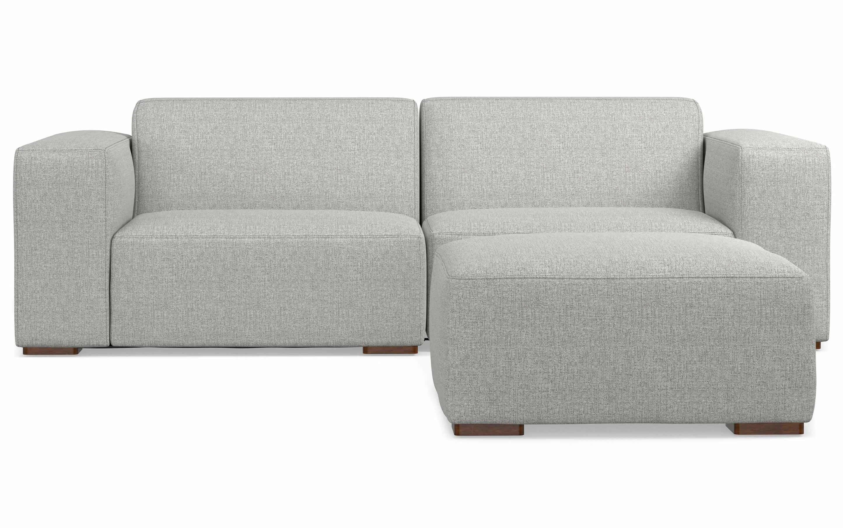Rex 2 Seater Sofa and Ottoman in Performance Fabric